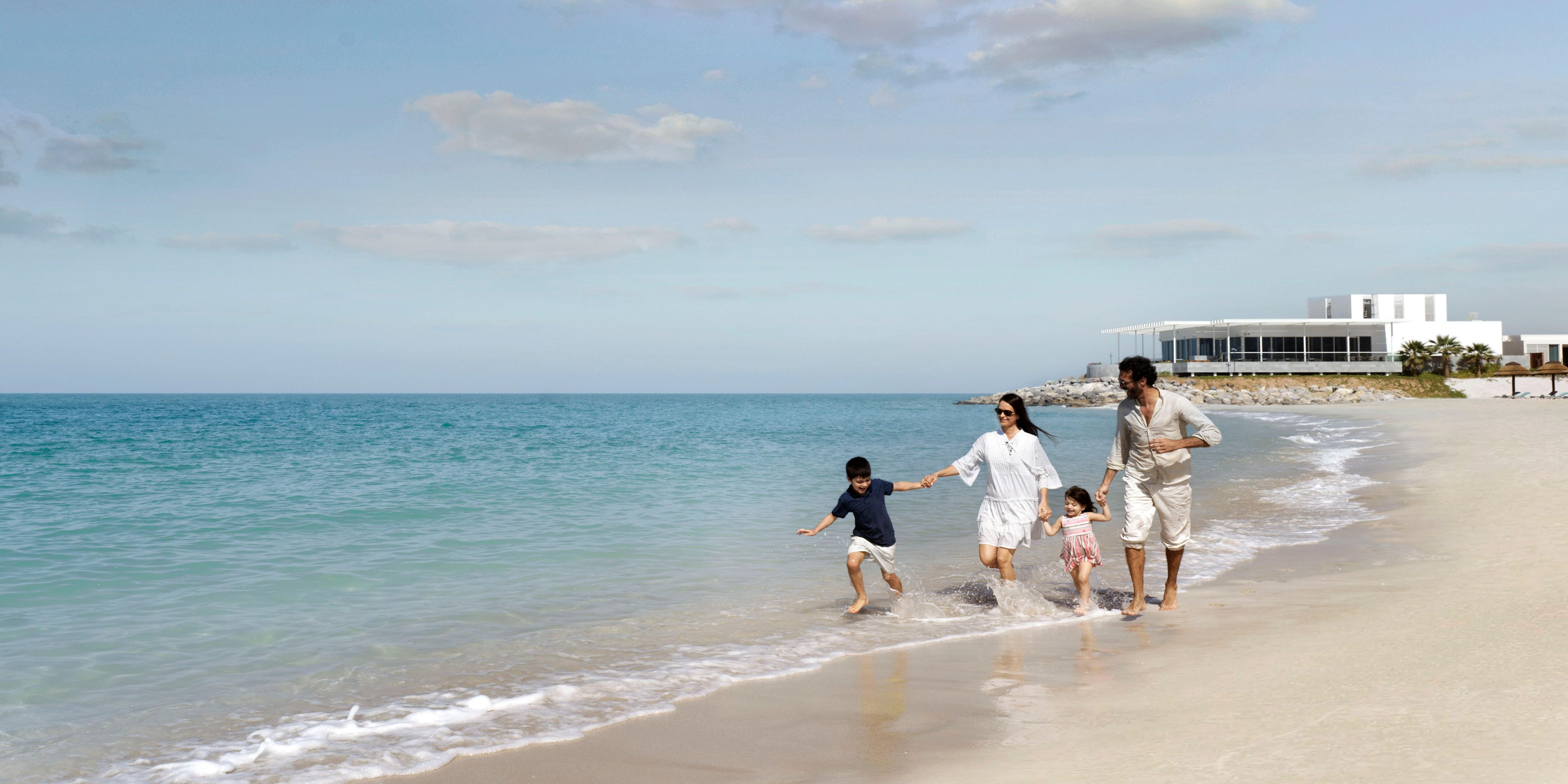 Ras Al Khaimah beach family